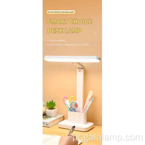 Luz de estudo dobrável de design moderno, leitura